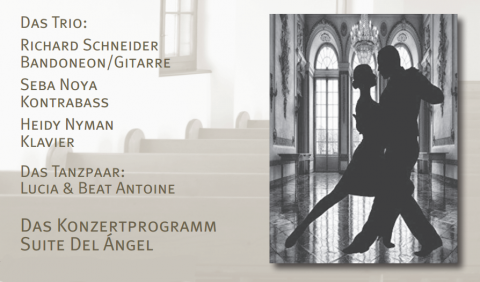 Flyer Jubiläum Tango Konzert Weggis Kirche 