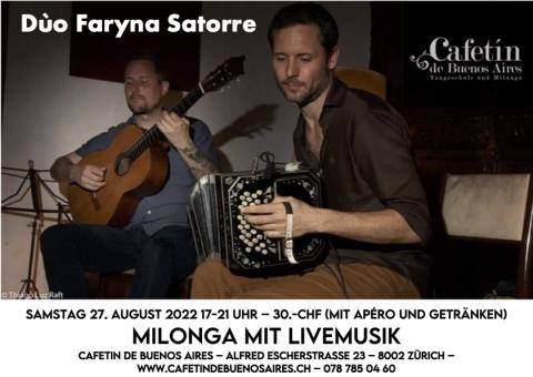 Milonga mit Livemusik im Cafetin