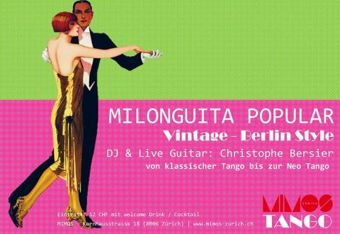 Milonga Popular Flyer