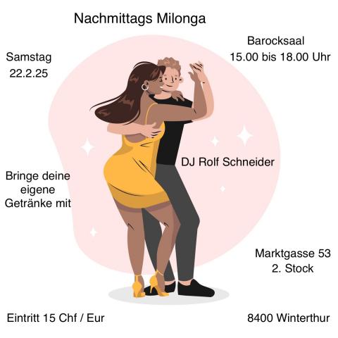 Nachmittags Milonga im Barocksaal