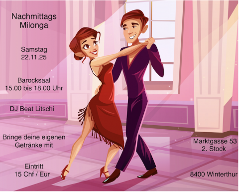Nachmittags Milonga im Barocksaal