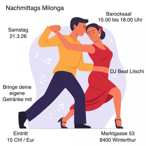 Nachmittags Milonga im Barocksaal