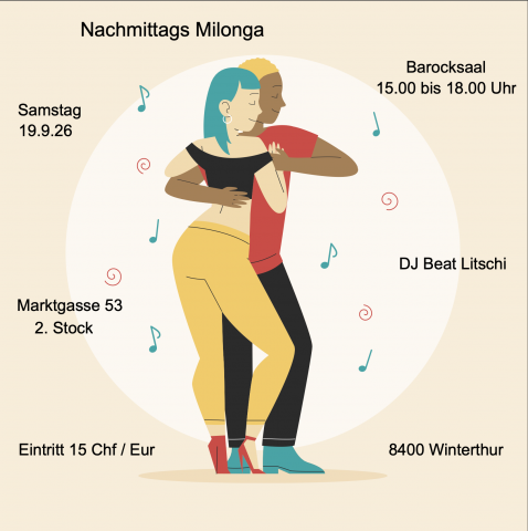 Nachmittags Milonga im Barocksaal