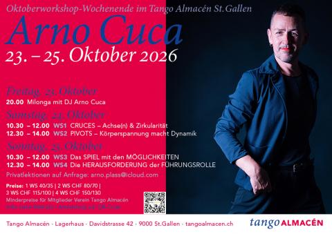 Lust auf neue Impulse für Euren Tango?  Ein Wochenende voller Bewegung, Verbindung und Inspirationen erwartet Euch.  Wir spielen mit Möglichkeiten, bringen Dynamik in unseren Tanz und entdecken neue Wege miteinander zu tanzen. 